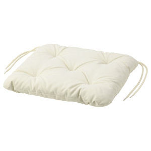 KUDDARNA Chair cushion, outdoor, beige, 36x32 cm