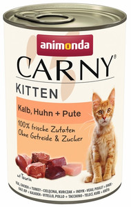 Animonda Carny Kitten Veal & Chicken Cat Wet Food 400g
