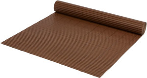 Garden Screen PVC 1x3m, brown