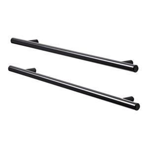 GoodHome Bar Cabinet Handle Annatto 336 mm, matt black, 2 pack