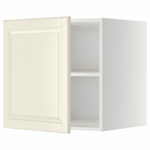 METOD Top cabinet for fridge/freezer, white/Bodbyn off-white, 60x60 cm