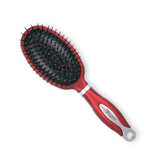 Hair Accessories Hair Brush - Silver / Burgundy 