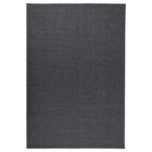 MORUM Rug flatwoven, in/outdoor, in/outdoor dark grey, 200x300 cm