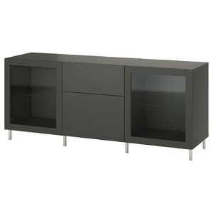 BESTÅ Storage combination with drawers, 180x42x74 cm