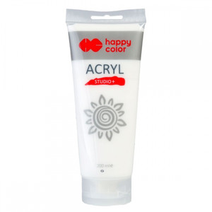 Happy Color Acrylic Paint 200ml, white