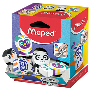 Maped Eraser Ergo Fun Mix 24pcs