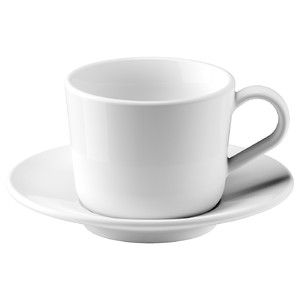 IKEA 365+ Cup with saucer, white13 cl