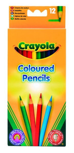 Crayola Coloured Pencils Crayons 12pcs 3+