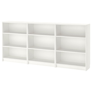 BILLY Bookcase, white, 240x28x106 cm