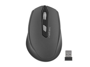 Natec Siskin Optical Wireless Mouse Quiet 2400DPI, black-grey