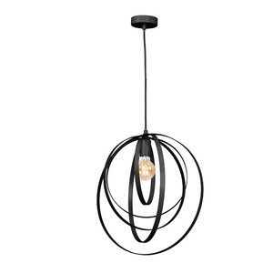 Pendant Lamp Luminex Ringo 1 x 60W E27, black