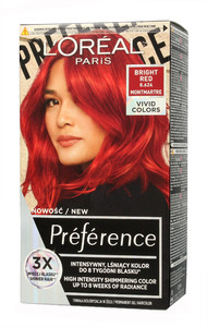 L'Oreal Preference Vivid Colors Hair Dye 8.624 Bright Red (Montmartre)