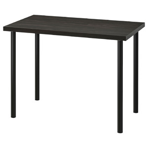 LINNMON / ADILS Desk, black-brown, 100x60 cm