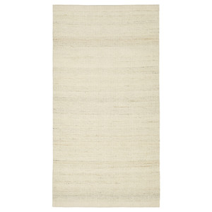 TIDTABELL Rug, flatwoven, beige, 80x150 cm