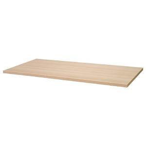 LAGKAPTEN Table top, white stained oak effect, 160x80 cm