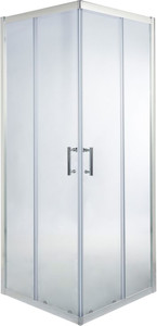 Cooke & Lewis Shower Enclosure Onega 80x80x190cm, chrome/transparent