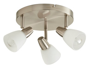 Spot Ceiling Lamp Colours Aphaea 3 x 40 W E14, nickel