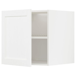 METOD Top cabinet for fridge/freezer, white Enköping/white wood effect, 60x60 cm