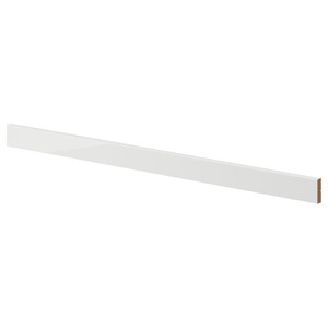 RINGHULT Rounded deco strip/moulding, high-gloss light grey, 221 cm