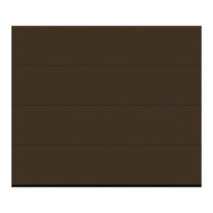 Sectional Garage Door 2500 x 2125 mm L with drive Isomatic brown