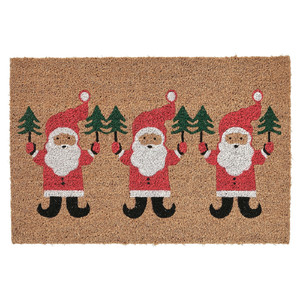 VINTERFINT Door mat, Santa Claus pattern natural, 60x90 cm