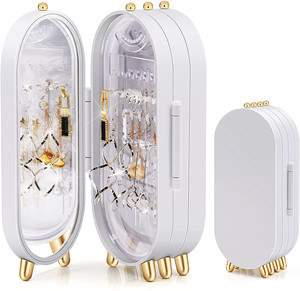 ECARLA Jewellery Organiser, white