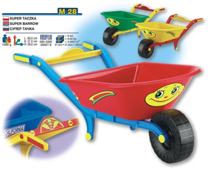 Kids' Wheelbarrow with Sound, large, 1pc, assorted colours