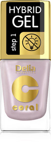 Delia Cosmetics Coral Hybrid Gel Nail Polish no. 66  11ml