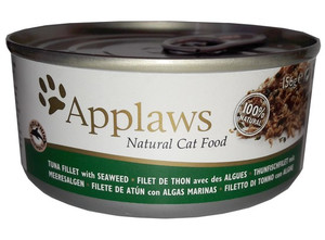Applaws Natural Cat Food Tuna Fillet with Seaweed 156g