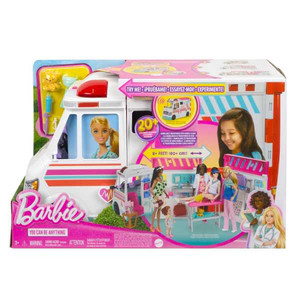 Barbie Transforming Ambulance and Clinic Playset HKT79 3+