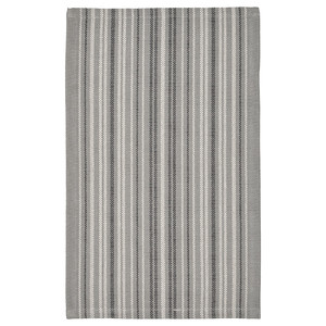 TRANSPORTLED Rug, flatwoven, grey/striped, 50x80 cm