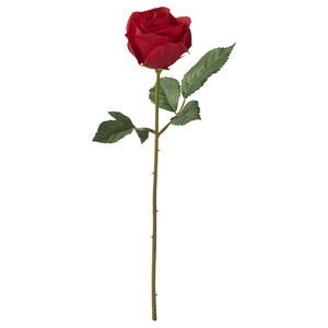 SMYCKA Artificial flower, in/outdoor/Rose red, 40 cm