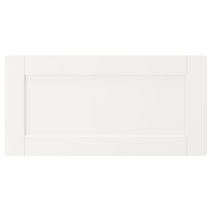 SMÅSTAD Drawer front, white, with frame, 60x30 cm