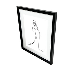 GoodHome Picture Frame Islande 40 x 50 cm, black