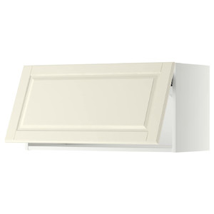 METOD Wall cabinet horizontal, white/Bodbyn off-white, 80x40 cm