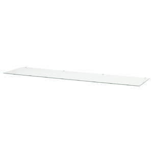 HEMNES Glass top, transparent, 159x50 cm