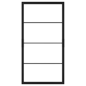 SKYTTA Sliding door frame, black, 102x196 cm