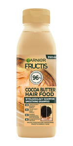 Fructis Hair Food Smoothing Shampoo Cocoa Butter Vegan 96% Natural 350ml