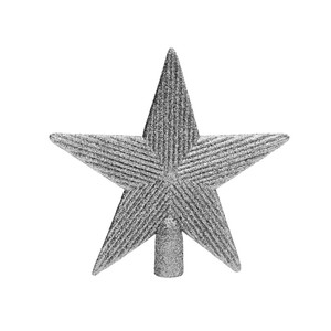 Christmas Tree Star Topper, glitter, silver