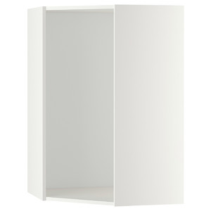 METOD Corner wall cabinet frame, white, 68x68x100 cm