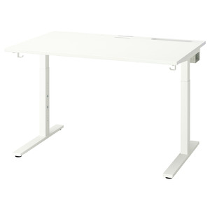 MITTZON Desk, white, 120x80 cm