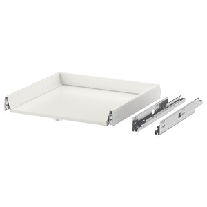 EXCEPTIONELL Drawer, low with push to open, white, 60x60 cm