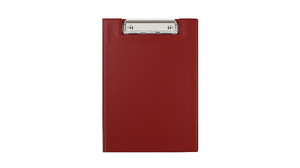 Clipboard Folder A5, PVC, dark red