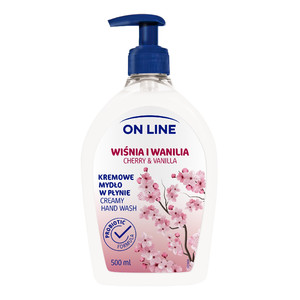 On Line Creamy Hand Wash Cherry & Vanilla 500ml