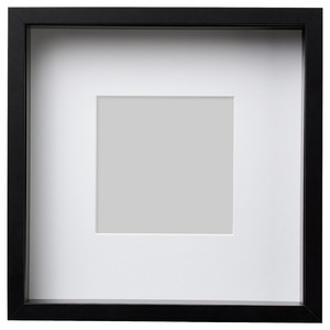 SANNAHED Frame, black, 25x25 cm