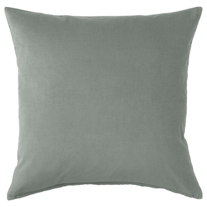 SANELA Cushion cover, grey-green, 50x50 cm