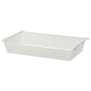KOMPLEMENT Mesh basket with pull-out rail, white, 100x58 cm