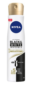 Nivea Black & White Invisible Silky Smooth Anti-Perspirant Deodorant Spray 250ml