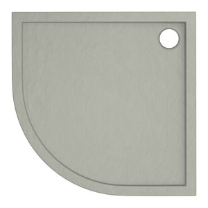 Acrylic Shower Tray Alta 90 x 4.5 cm, concrete