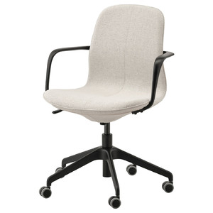 LÅNGFJÄLL Office chair with armrests